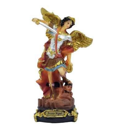 Imagem Resina Importada São Miguel Arcanjo Com Balança