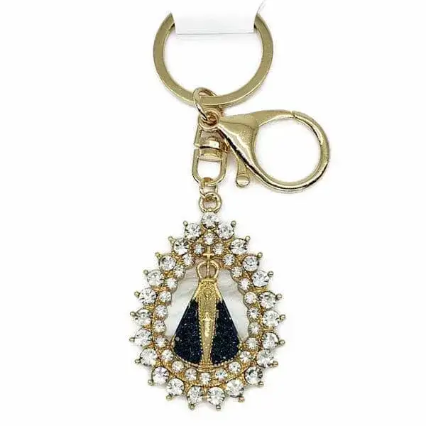 Chaveiro- Nossa Senhora -Aparecida -Com Mosquetão