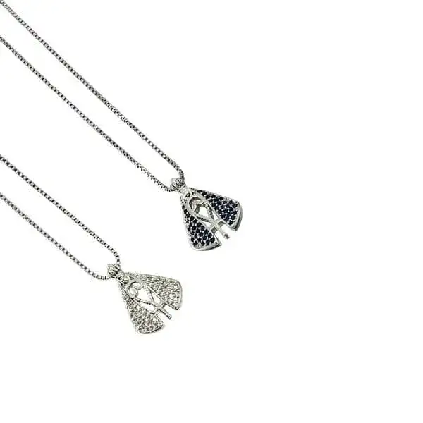 Colar-Pingente-Nossa-Senhora-Aparecida-Dupla-Face-Banhado Colar-Pingente-Nossa-Senhora-Aparecida-prata-Face-Banhado