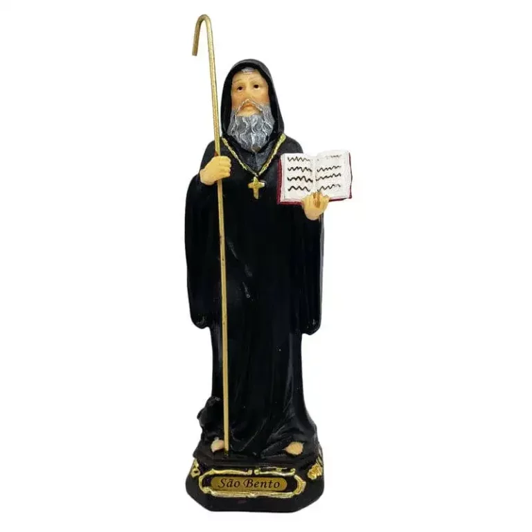 Sao-Bento-20cm-Resina-Nossaimagens