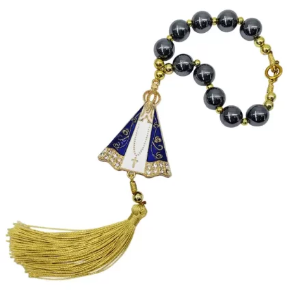 Terço Dezena Para Carro Retrovisor Nossa Senhora Aparecida