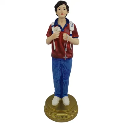 Imagem Do Santo Beato Carlo Acutis 30cm Em Resina Importada