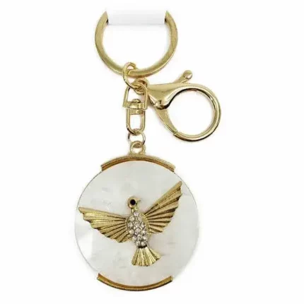 Chaveiro Divino Espírito Santo - Chaveiro Religioso em Metal para Fé e Proteção