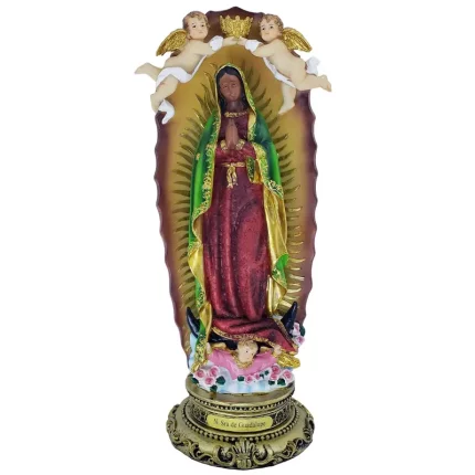 magem Resina Nossa Senhora De Guadalupe 30cm Cor Colorido