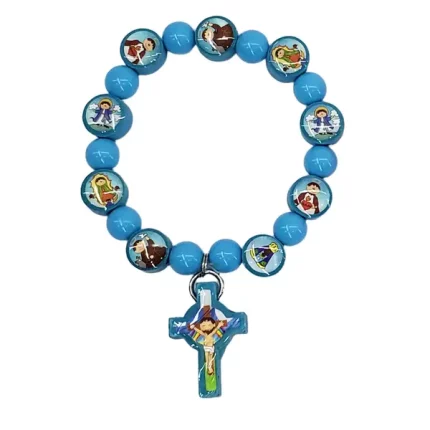 Pulseira Infantil Azul para Menino - Pulseira de Proteção 15cm