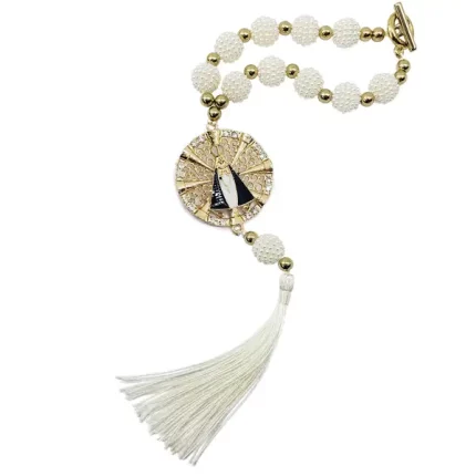 terço dezena perola amora De Carro Nossa Senhora Aparecida