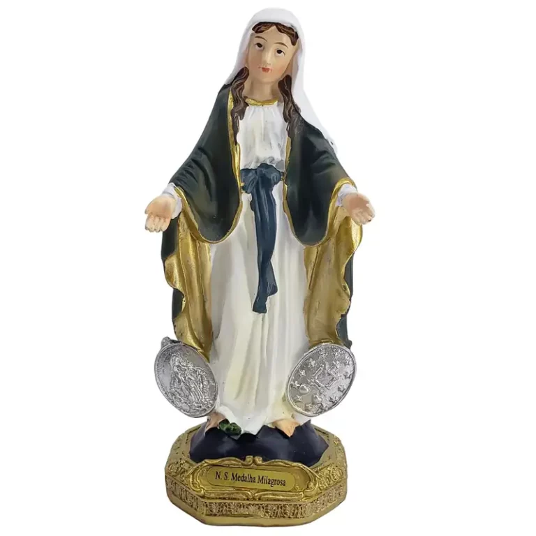 Imagem Nossa Senhora das Graças Medalha Milagrosa 13cm
