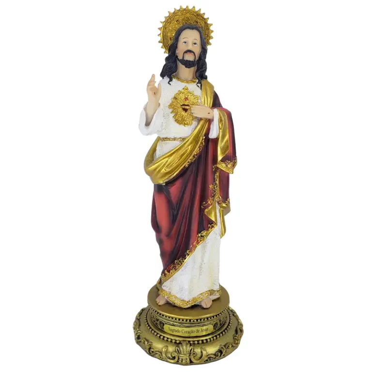Imagem Sagrado Coração de Jesus 30cm Importada