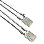 Escapulário Sagrado Nossa Aparecida E Coração De Jesus Em aço inox