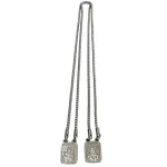 Escapulário Sagrado Nossa Senhora Do Carmo E Coração De Jesus Em aço inox-03