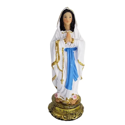 Imagem Nossa Senhora De Lourdes 13 Cm - Resina Importada