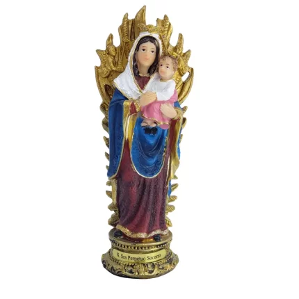 Imagem Nossa Senhora Do Perpetuo Socorro 13cm Resina Resina - Importada