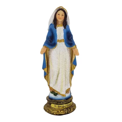 Imagem Nossa Senhora Graças 13cm – Resina Importada