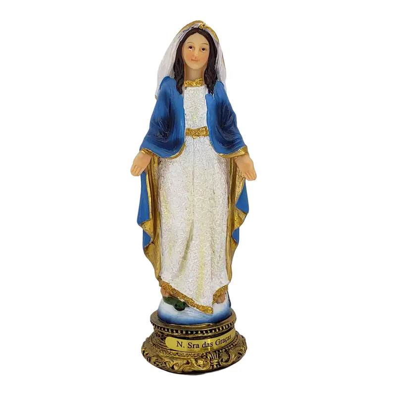 Imagem Nossa Senhora Graças 13cm – Resina Importada