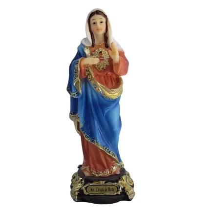 Imagem SAGRADO Coração De Maria 13.5cm- resina importada