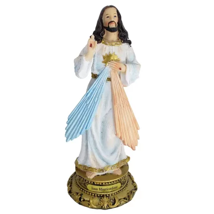 Imagem de Jesus Misericordioso 20cm Resina Importada para Altar