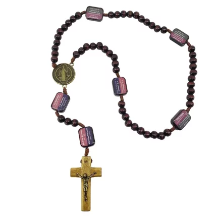 Terço Contemplação Dos Misterios Resinado Grande São Bento