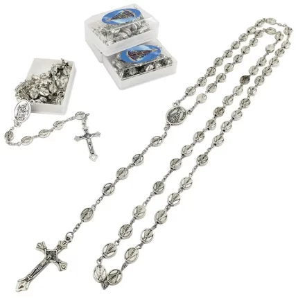 Terço Medalha de Nossa Senhora Aparecida Metal Caixinha