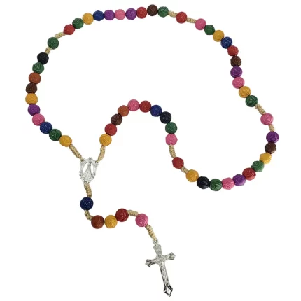 Terço Nossa Senhora Aparecida Flor Colorida