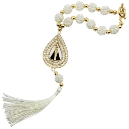 Terço de Retrovisor com Strass - Nossa Senhora Aparecida, Proteção para o Carro