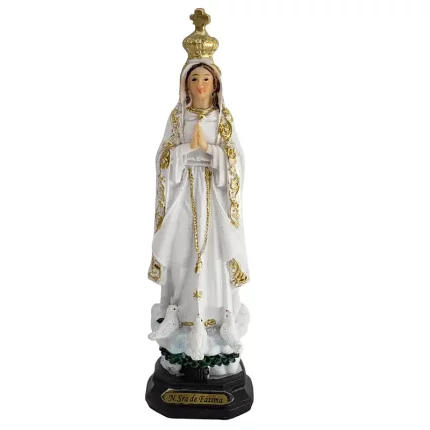 magem Nossa Senhora de Fátima 12.5cm - resina importada