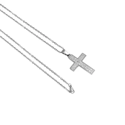 Arquivo de Corrente de aço Cruz Pai Nosso Corrente 45cm Fina