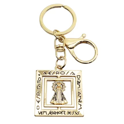 Chaveiro Nicho De Nossa Senhora Aparecida Dourado