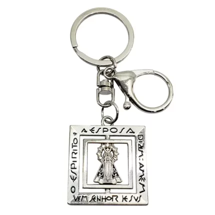 Chaveiro Nicho De Nossa Senhora Aparecida prata